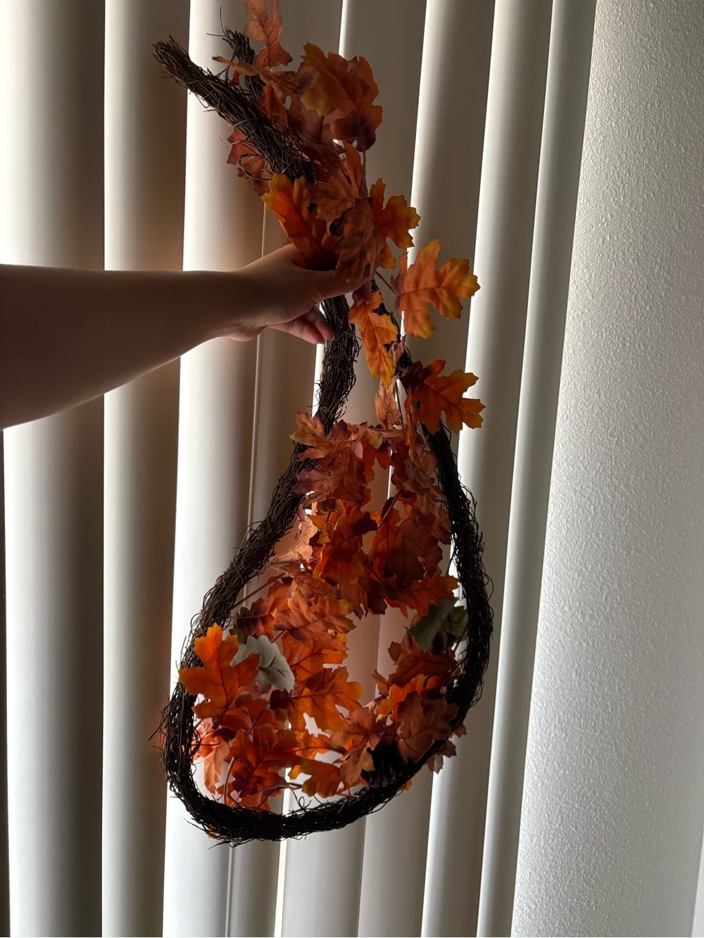 Fall leaf garland